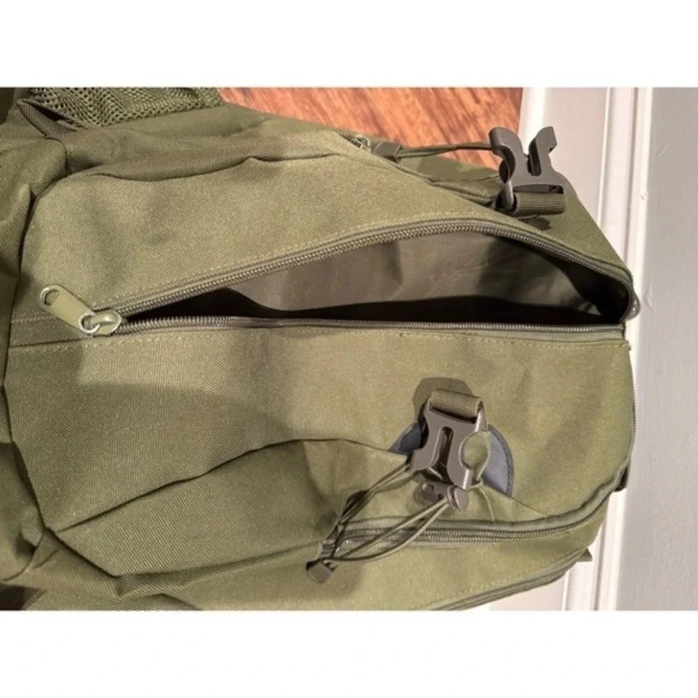 YINQISHI Olive Green Tactical Backpack Military Style Multiple‎ Pockets Durable